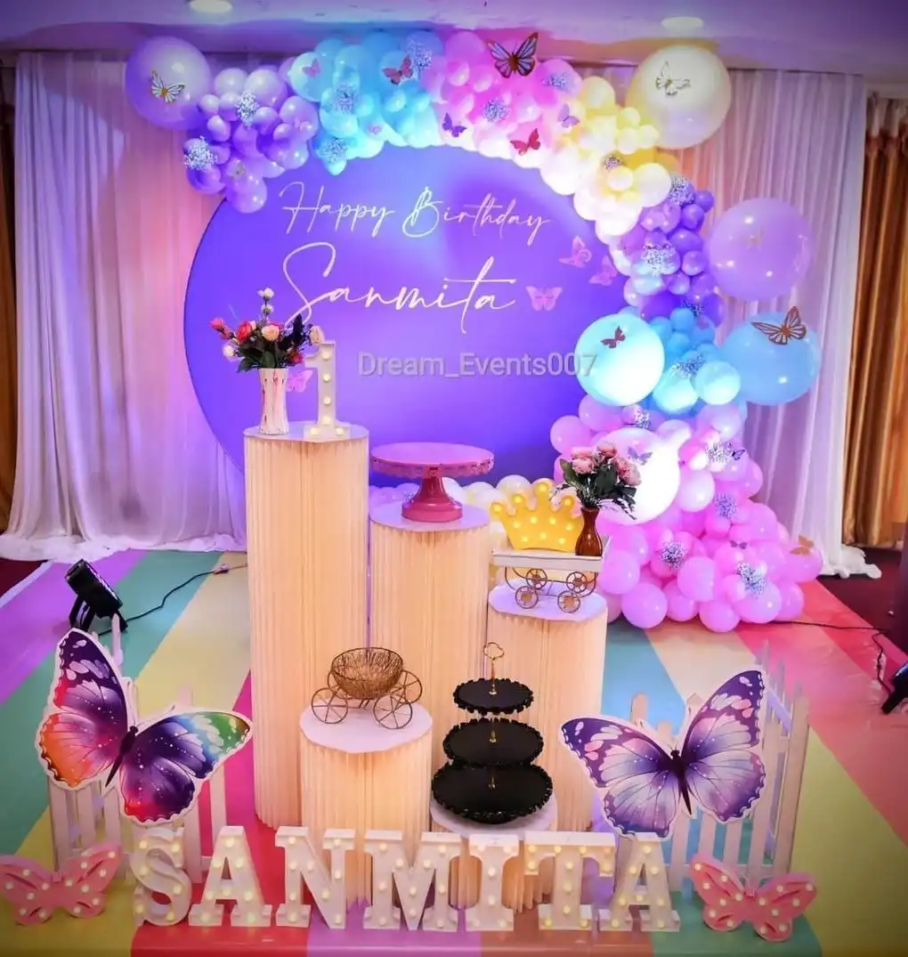 Sanmita Purple Butterfly Theme