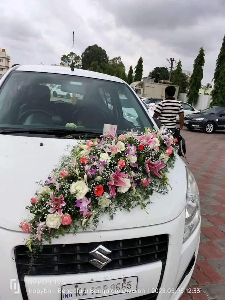 Wedding Bridal Car Floral Decor