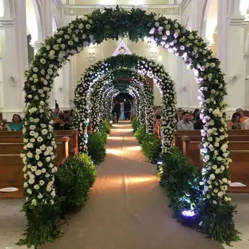 Church Aisle Floral Archway